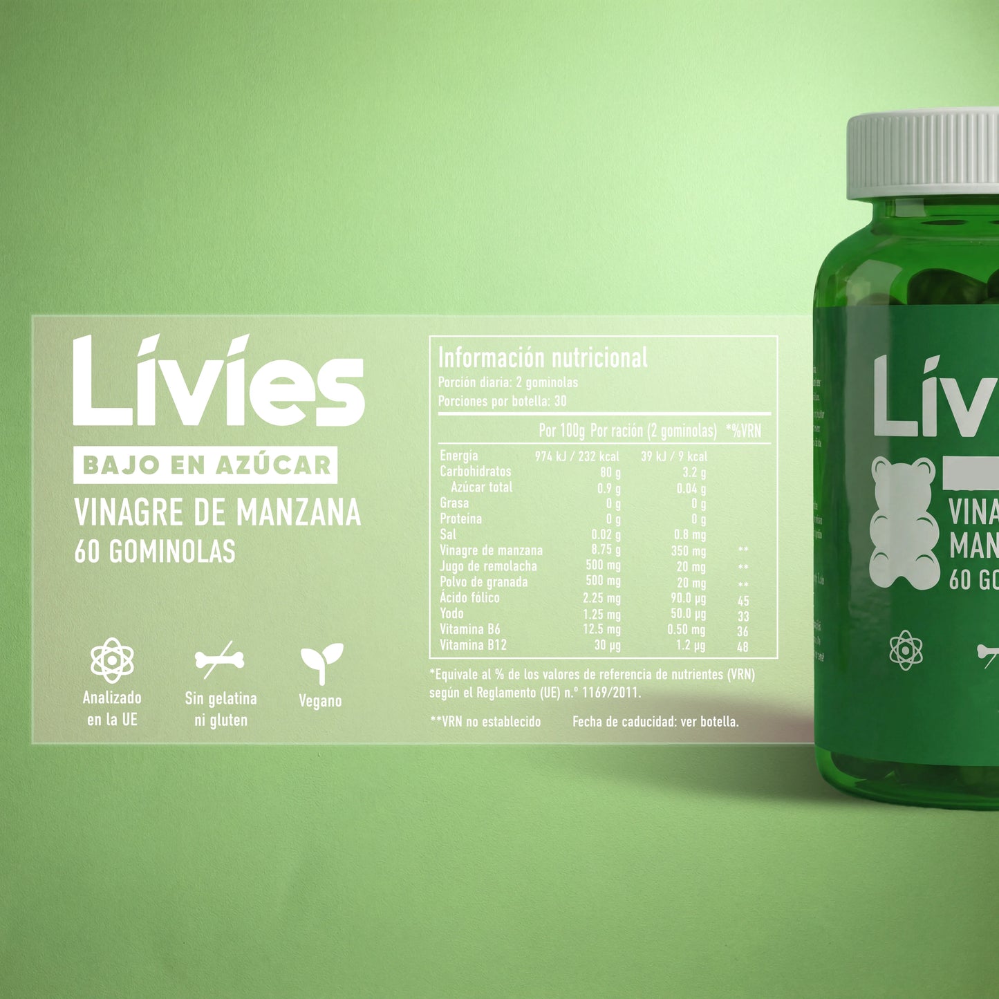 Livies gominolas de vinagre de manzana