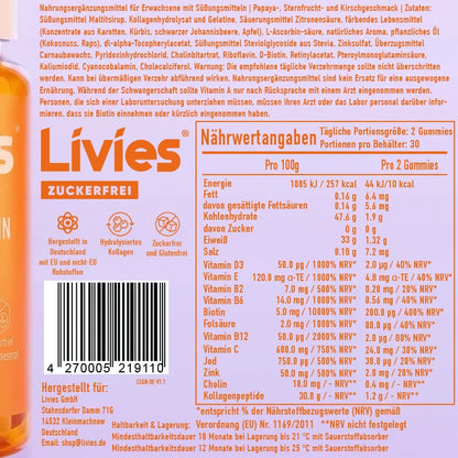Livies gominolas de colágeno hidrolizado