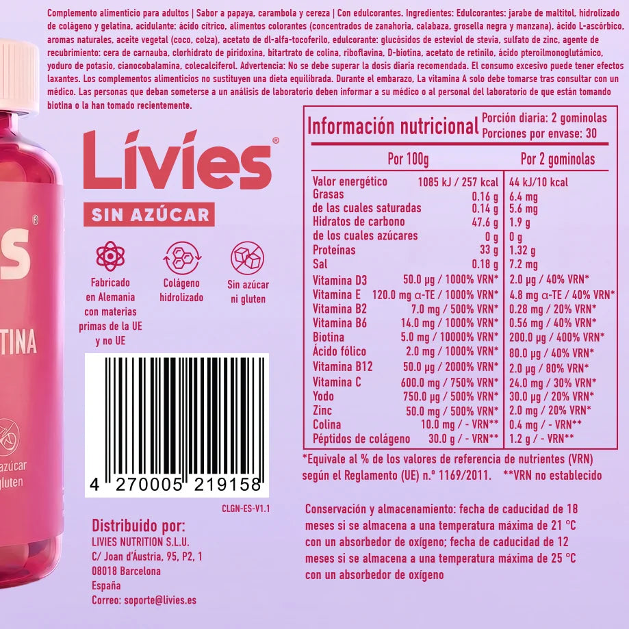 Livies Gominolas de Colágeno