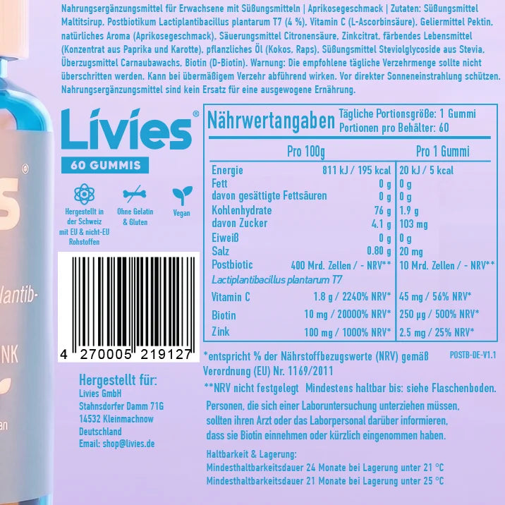 Livies Trío de detox y equilibrio