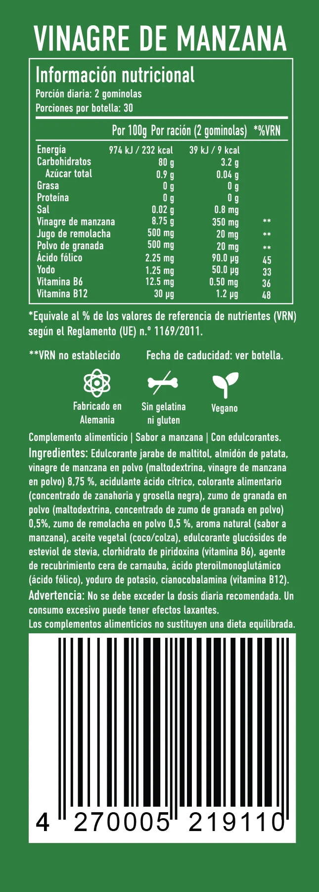 Vinagre de manzana