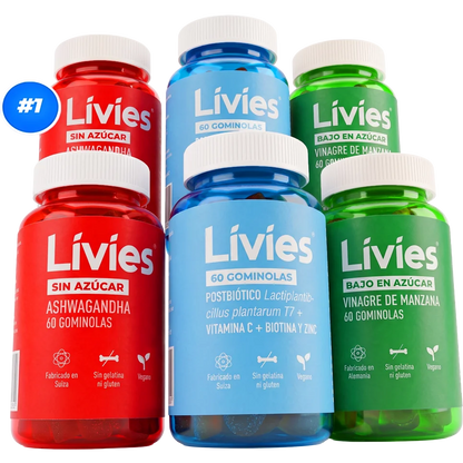 Livies Trío de Postbióticos